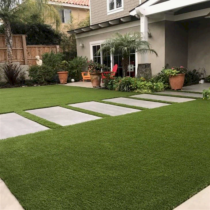 Water Wave Yarn Garden Artificial Grass